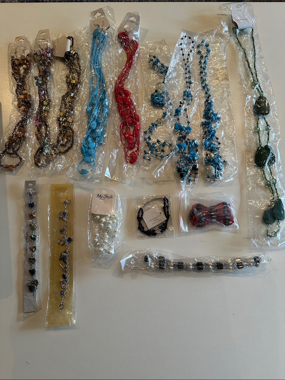Assorted Beaded Necklaces and Bracelets - Multi Color